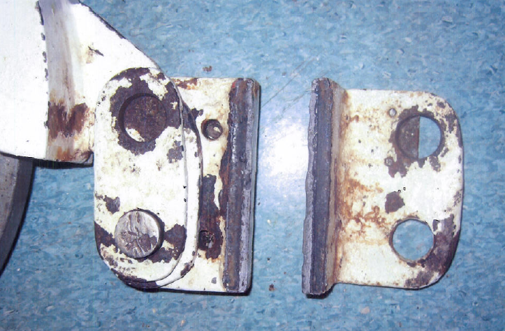 C clamp retaining bracket (after failure)