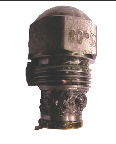 Blocked oil spray nozzle