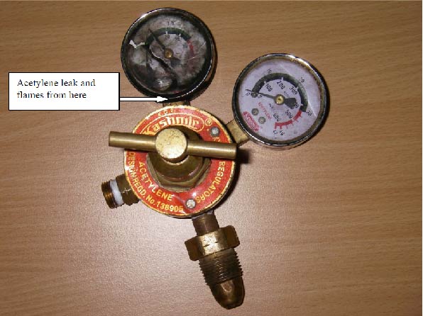 Figure 1 - Leaking regulator