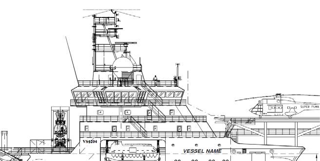 Figure 1 -Showing where wind sensor fell, from the top of the aerial deck to the top of the bridge deck