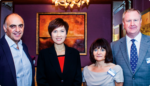 Massimo Fontolan, Josephine Teo, Jane Bugler and Mike Meade